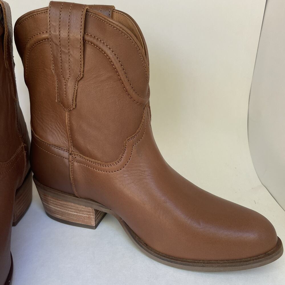 Dingo Seguaro Round Toe Cowboy Booties‎ Womens Brown Casual Boots Size 8.5 - Picture 2 of 15